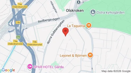 Kontorslokaler att hyra i Örgryte-Härlanda - kort over placeringen