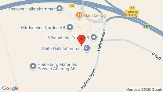 Affärslokaler till försäljning i Hallstahammar - kort over placeringen