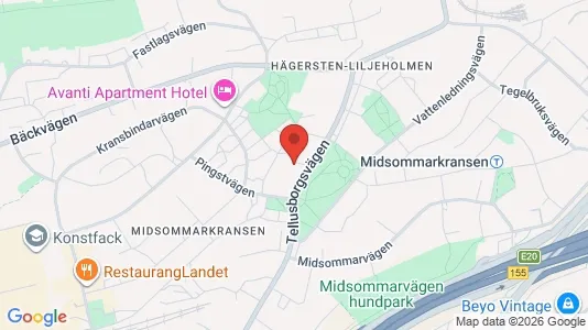 Lagerlokaler att hyra i Söderort - kort over placeringen