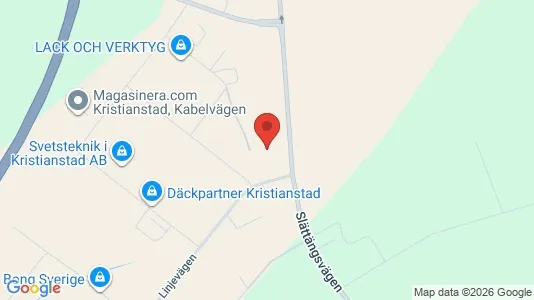 Kontorslokaler till försäljning i Kristianstad - kort over placeringen