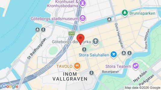 Kontorslokaler att hyra i Göteborg Centrum - kort over placeringen