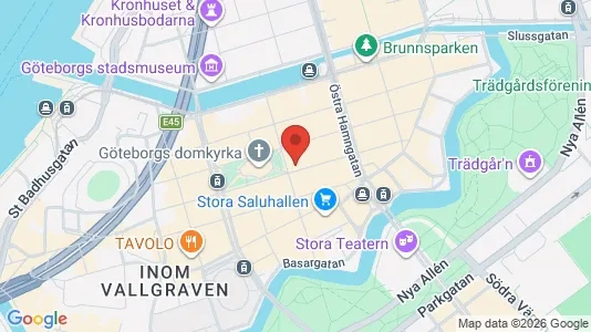Kontorslokaler att hyra i Göteborg Centrum - kort over placeringen