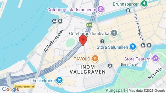 Kontorslokaler att hyra i Göteborg Centrum - kort over placeringen