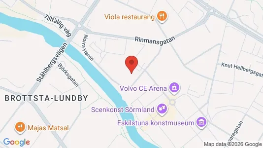 Industrilokaler att hyra i Eskilstuna - kort over placeringen