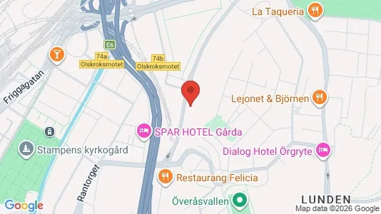 Coworking spaces att hyra i Örgryte-Härlanda - kort over placeringen