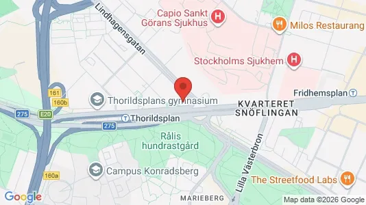 Lagerlokaler att hyra i Kungsholmen - kort over placeringen
