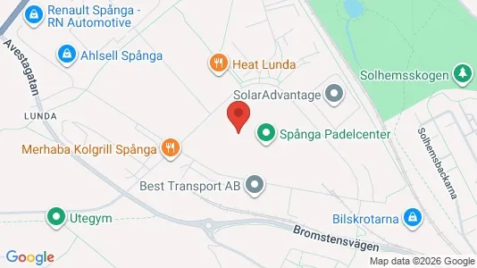 Affärslokaler att hyra i Västerort - kort over placeringen