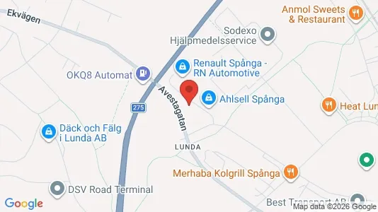 Affärslokaler att hyra i Västerort - kort over placeringen