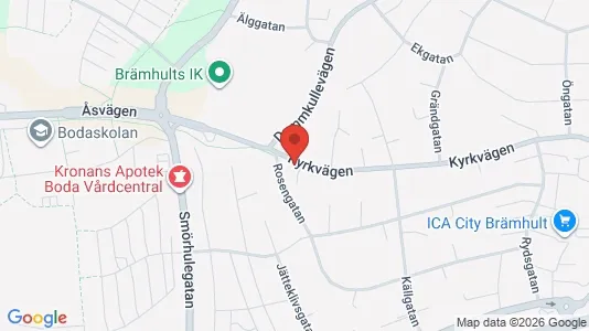 Lagerlokaler att hyra i Borås - kort over placeringen