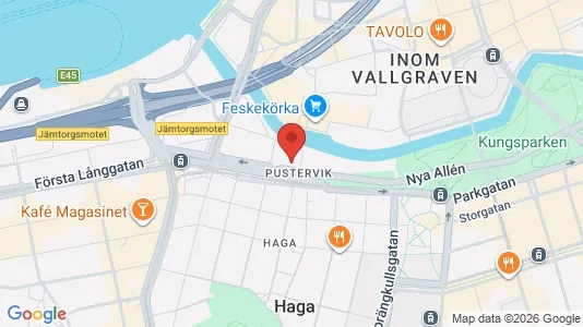 Kontorslokaler att hyra i Göteborg Centrum - kort over placeringen