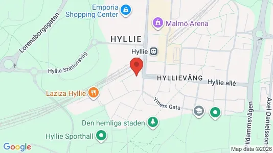 Kontorslokaler att hyra i Hyllie - kort over placeringen