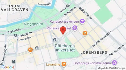 Kontorslokaler att hyra i Göteborg Centrum - kort over placeringen
