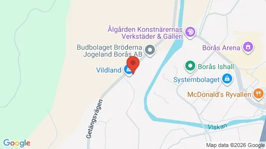 Affärslokaler att hyra i Borås - kort over placeringen