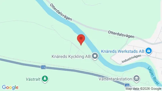 Industrilokaler till försäljning i Laholm - kort over placeringen