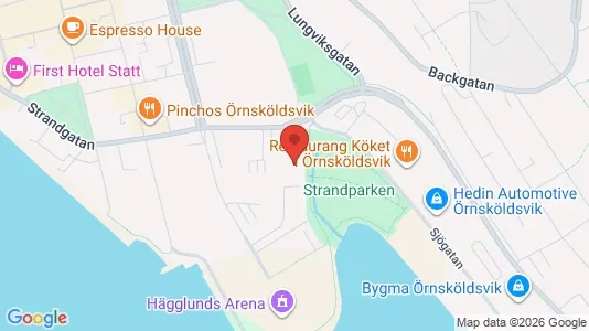 Kontorslokaler att hyra i Örnsköldsvik - kort over placeringen