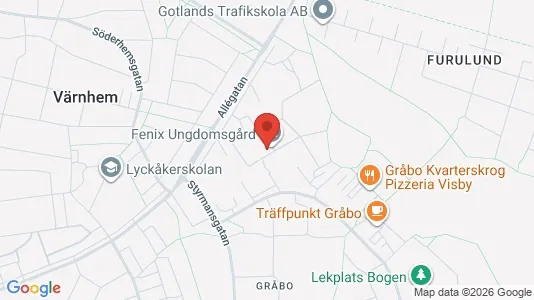 Kontorslokaler att hyra i Gotland - kort over placeringen