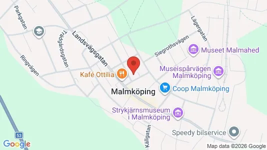 Affärslokaler att hyra i Flen - kort over placeringen