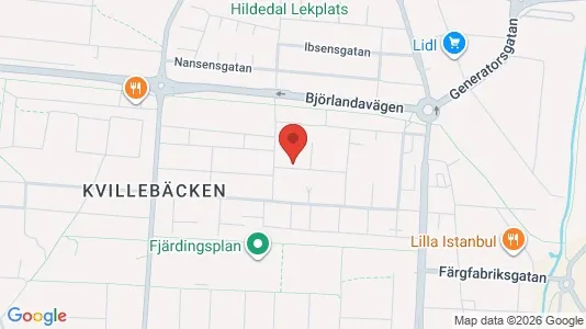Lagerlokaler att hyra i Lundby - kort over placeringen