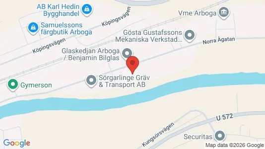 Industrilokaler till försäljning i Arboga - kort over placeringen