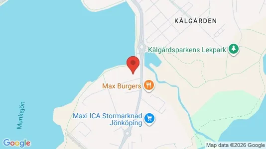Kontorslokaler att hyra i Jönköping - kort over placeringen