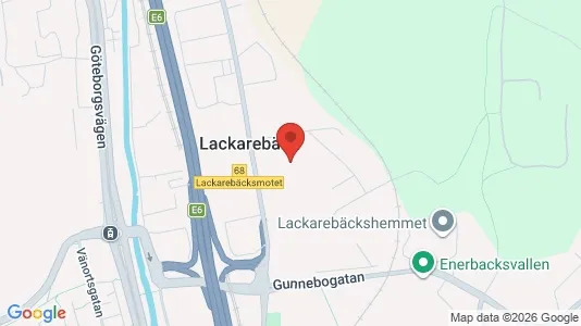 Kontorslokaler att hyra i Mölndal - kort over placeringen