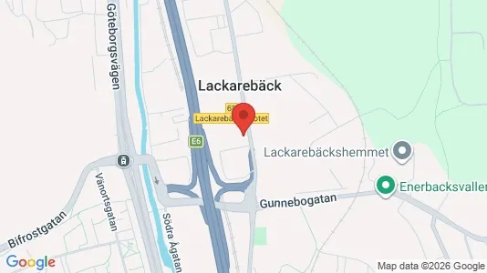 Kontorslokaler att hyra i Mölndal - kort over placeringen