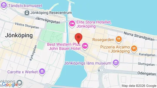 Kontorslokaler att hyra i Jönköping - kort over placeringen