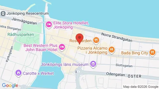 Kontorslokaler att hyra i Jönköping - kort over placeringen