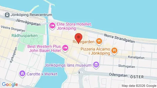 Kontorslokaler att hyra i Jönköping - kort over placeringen