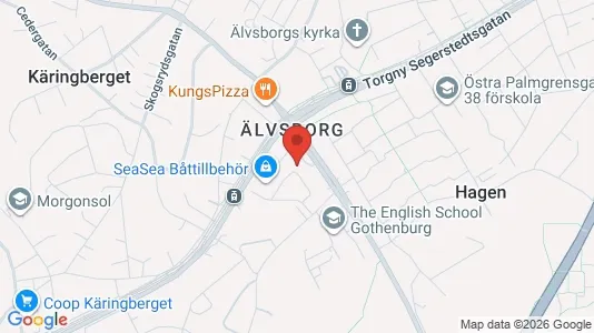 Kontorslokaler att hyra i Göteborg Västra - kort over placeringen