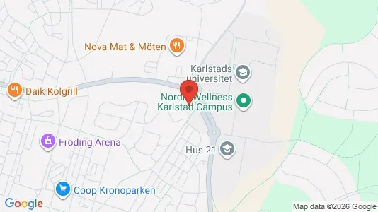 Kontorslokaler att hyra i Karlstad - kort over placeringen