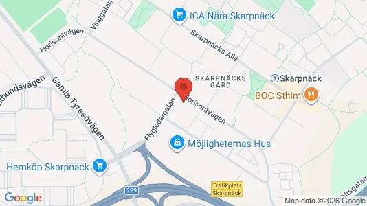 Kontorslokaler att hyra i Söderort - kort over placeringen