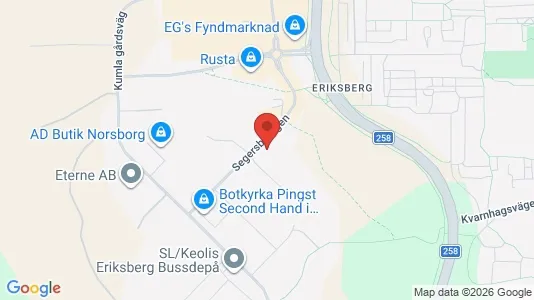 Lagerlokaler att hyra i Botkyrka - kort over placeringen
