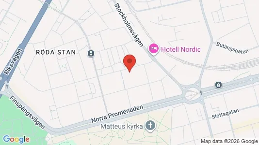 Industrilokaler att hyra i Norrköping - kort over placeringen
