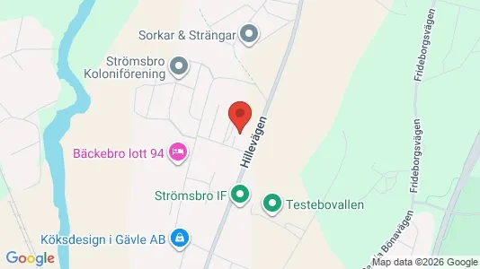 Kontorslokaler att hyra i Gävle - kort over placeringen