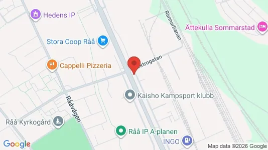 Kontorslokaler att hyra i Helsingborg - kort over placeringen