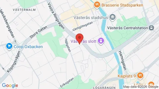 Kontorslokaler att hyra i Västerås - kort over placeringen