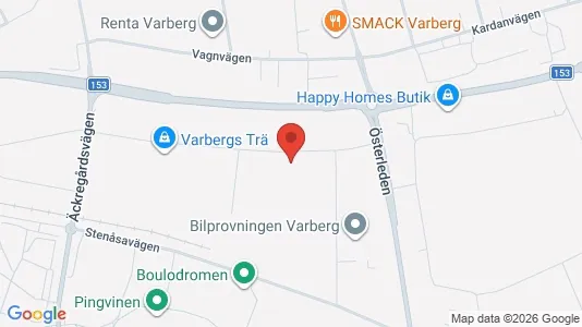 Kontorslokaler att hyra i Varberg - kort over placeringen