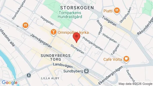 Kontorslokaler att hyra i Sundbyberg - kort over placeringen