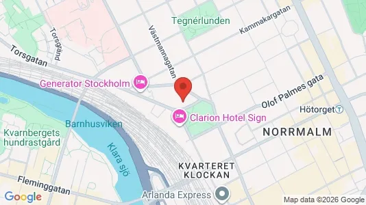 Kontorslokaler att hyra i Stockholm Innerstad - kort over placeringen