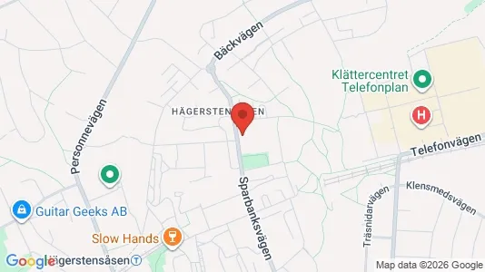 Lagerlokaler att hyra i Söderort - kort over placeringen