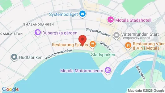 Affärslokaler till försäljning i Motala - kort over placeringen