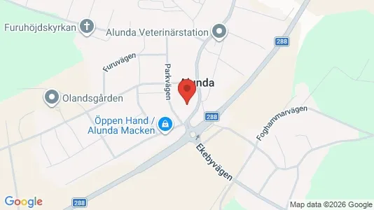 Affärslokaler att hyra i Östhammar - kort over placeringen