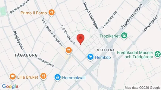 Affärslokaler att hyra i Helsingborg - kort over placeringen