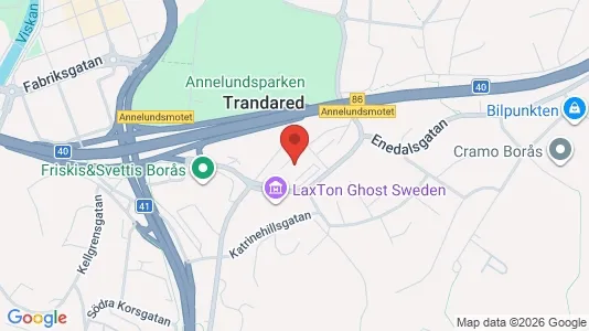 Kontorslokaler att hyra i Borås - kort over placeringen