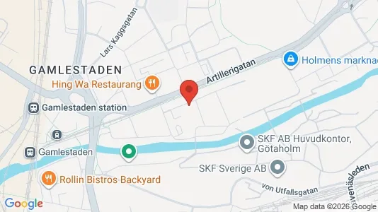 Kontorslokaler att hyra i Göteborg Östra - kort over placeringen