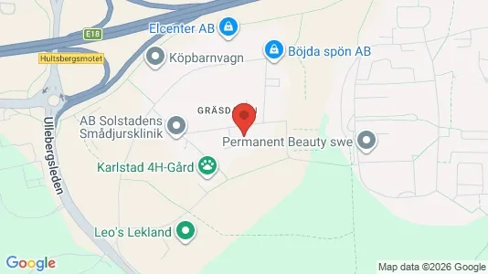 Industrilokaler att hyra i Karlstad - kort over placeringen