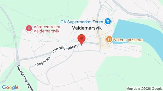 Affärslokaler till försäljning i Valdemarsvik - kort over placeringen