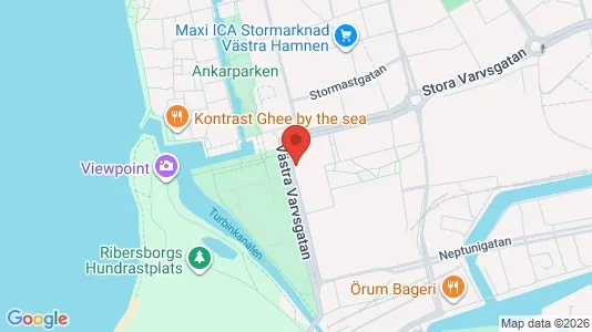 Affärslokaler att hyra i Malmö Centrum - kort over placeringen