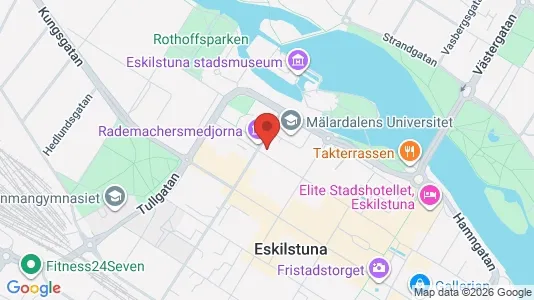 Kontorslokaler att hyra i Eskilstuna - kort over placeringen